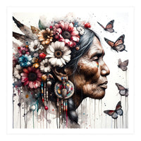 Matriarch With Wildflowers (Print Only)