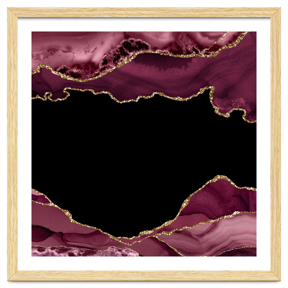 Burgundy & Gold Agate Texture 18