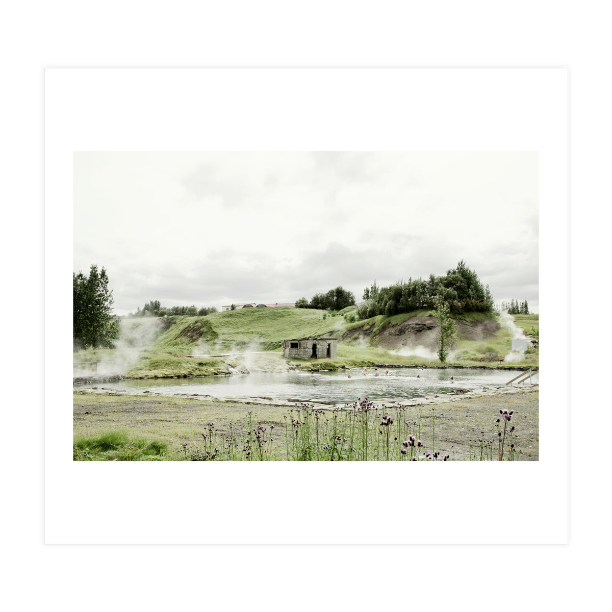 A natural hot spring bath - Iceland  (Print Only)