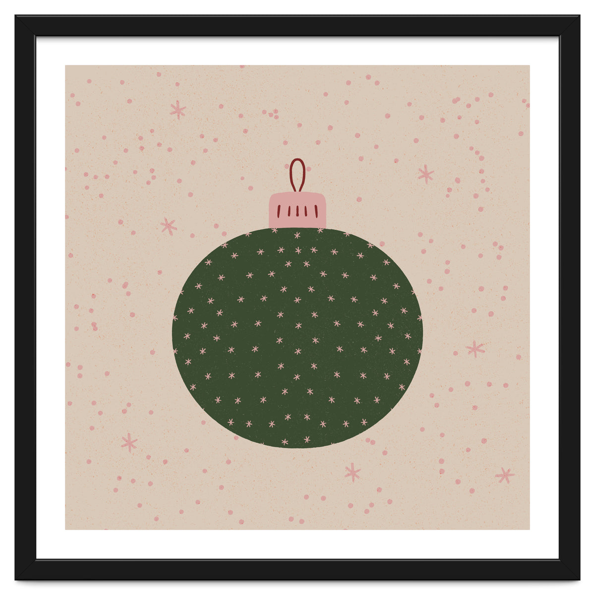 Christmas globe with snowflakes