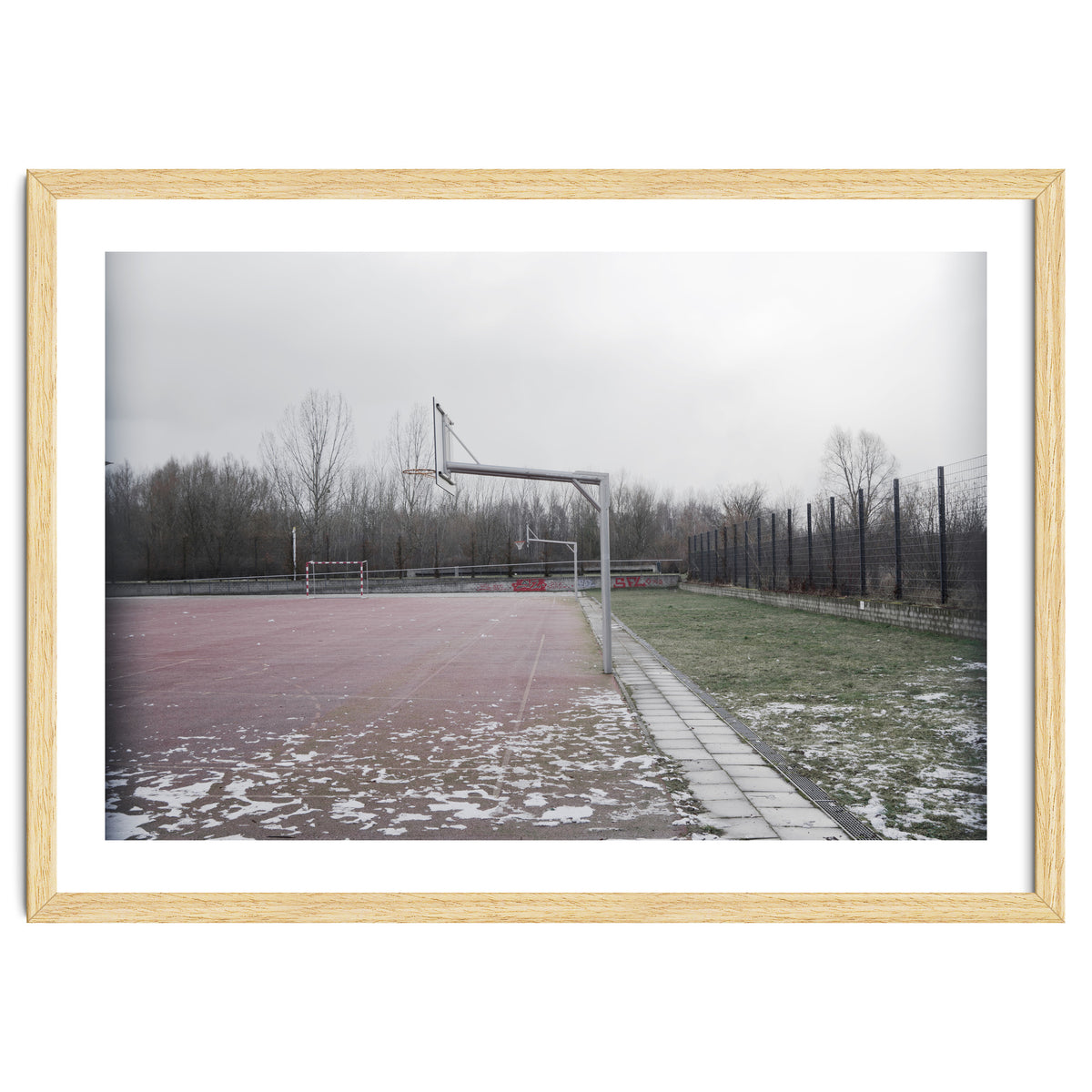 No people basketball court