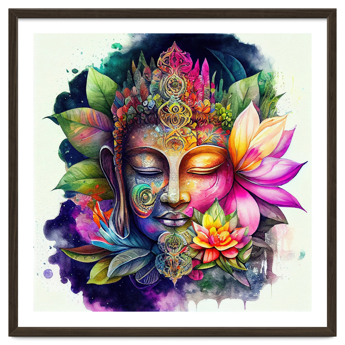 Floral Awakening Buddha