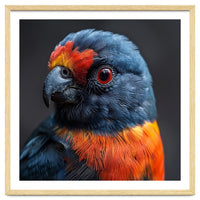 Close Up Portrait Of A Colorful Parrot
