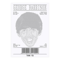 Receipt Art George Harrison (Print Only)