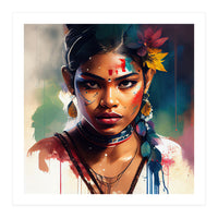 Festival Bloom Hindu Portrait (Print Only)