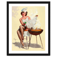 Hot Pinup Barbecue Girl