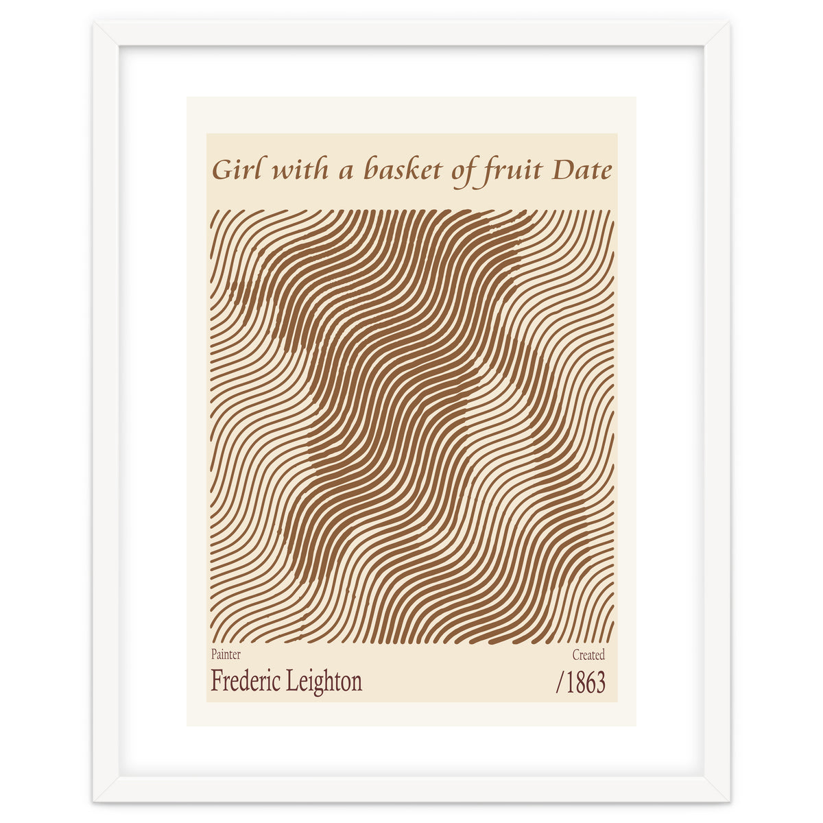 Girl With A Basket Of Fruit Date – Frederic Leighton (1863)