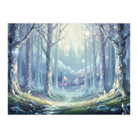 Crystal Forest: Ethereal Fantasy Landscape (Print Only)
