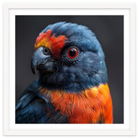 Close Up Portrait Of A Colorful Parrot