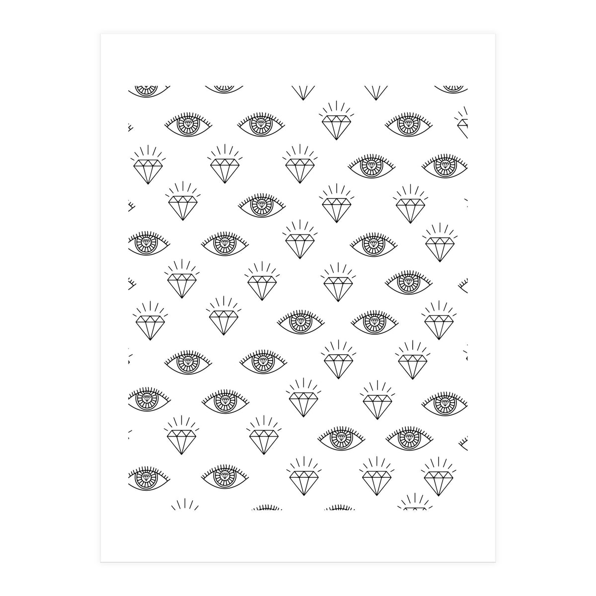 Diamond Eyes #society6 #decor #buyart  (Print Only)