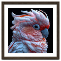 Pink Cockatoo Parrot Close Up Portrait Feather