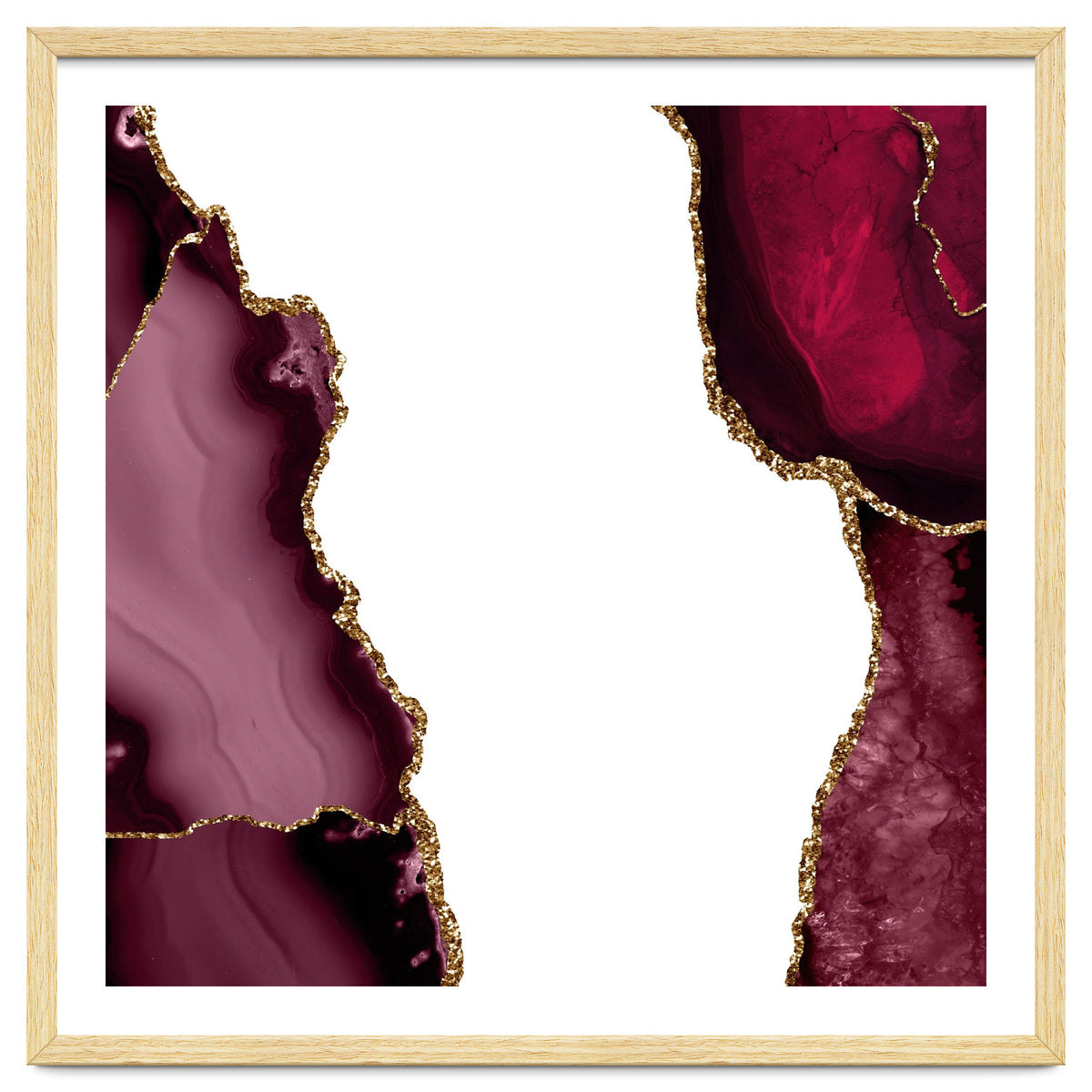 Burgundy & Gold Agate Texture 21