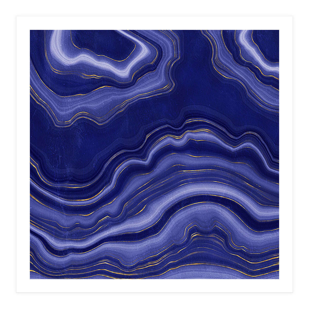 Blue Agate Texture 06 (Print Only)