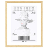 Receipt Art Audrey Hepburn