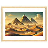 Vintage Egypt, Pyramids Of Giza Poster thumbnail