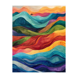 Abstract Rainbow Wave Landscape (Print Only) thumbnail