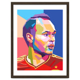 Iniesta pop art portrait thumbnail