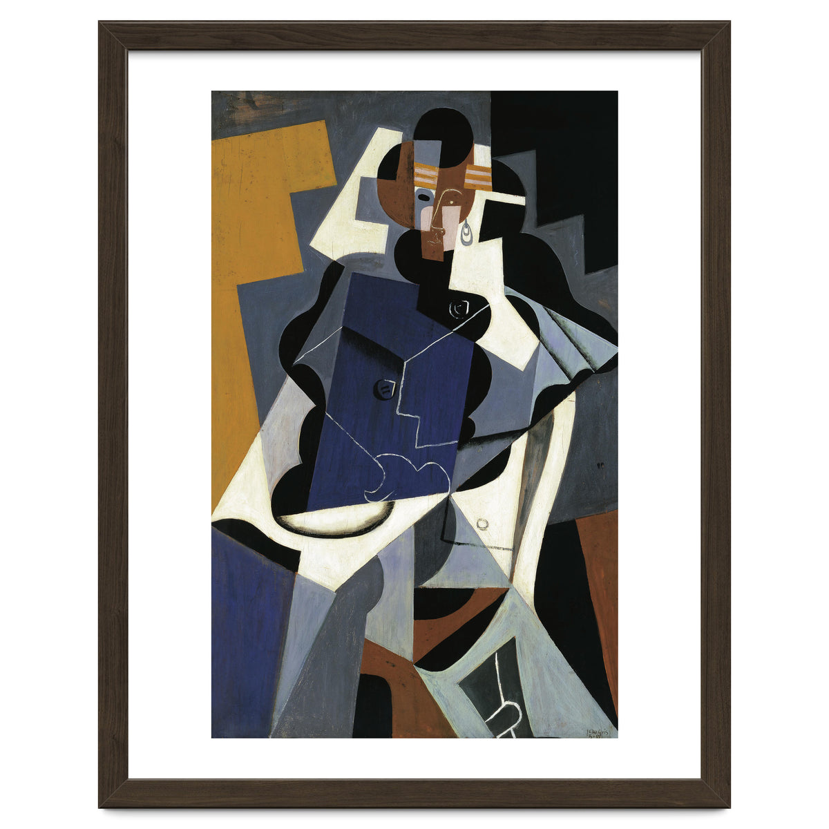 Juan Gris (Madrid, 1887-Boulogne-sur-Seine, 1927). Seated Woman (1917). Oil on panel. 116 x 73 cm.