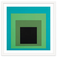 JOSEF ALBERS - HOMAGE TO THE SQUARE GREEN BLACK