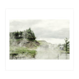 A natural hot spring landscape where steam rises - Iceland  (Print Only) thumbnail
