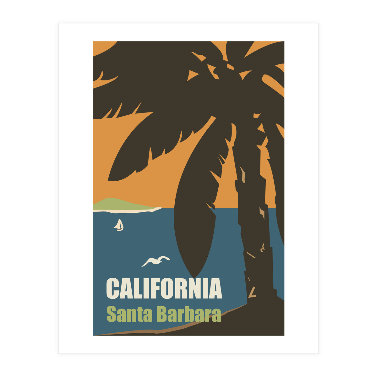 California, Santa Barbara (Print Only)