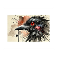 Dramatic Raven Portrait (Print Only)