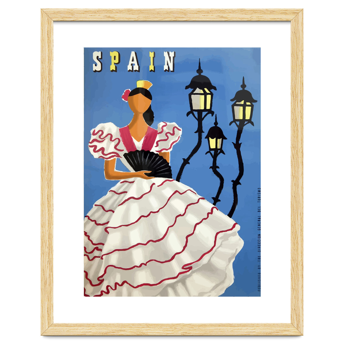 Spain, A Lady in Traditional Costume