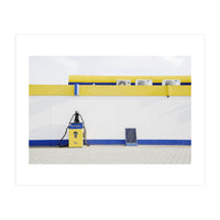 Yellow and blue gas station (Print Only)