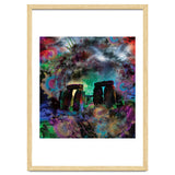 Stone Henge Vibrant Psychedelic Colors thumbnail