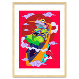 Knight Frog Pop Art Illustration thumbnail