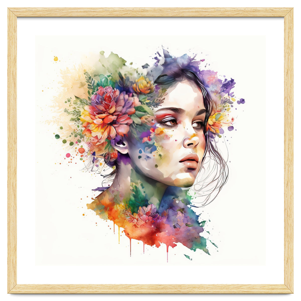 Ethereal Bloom Portrait