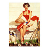 Sexy Lady With Her Little Garden (Print Only) thumbnail