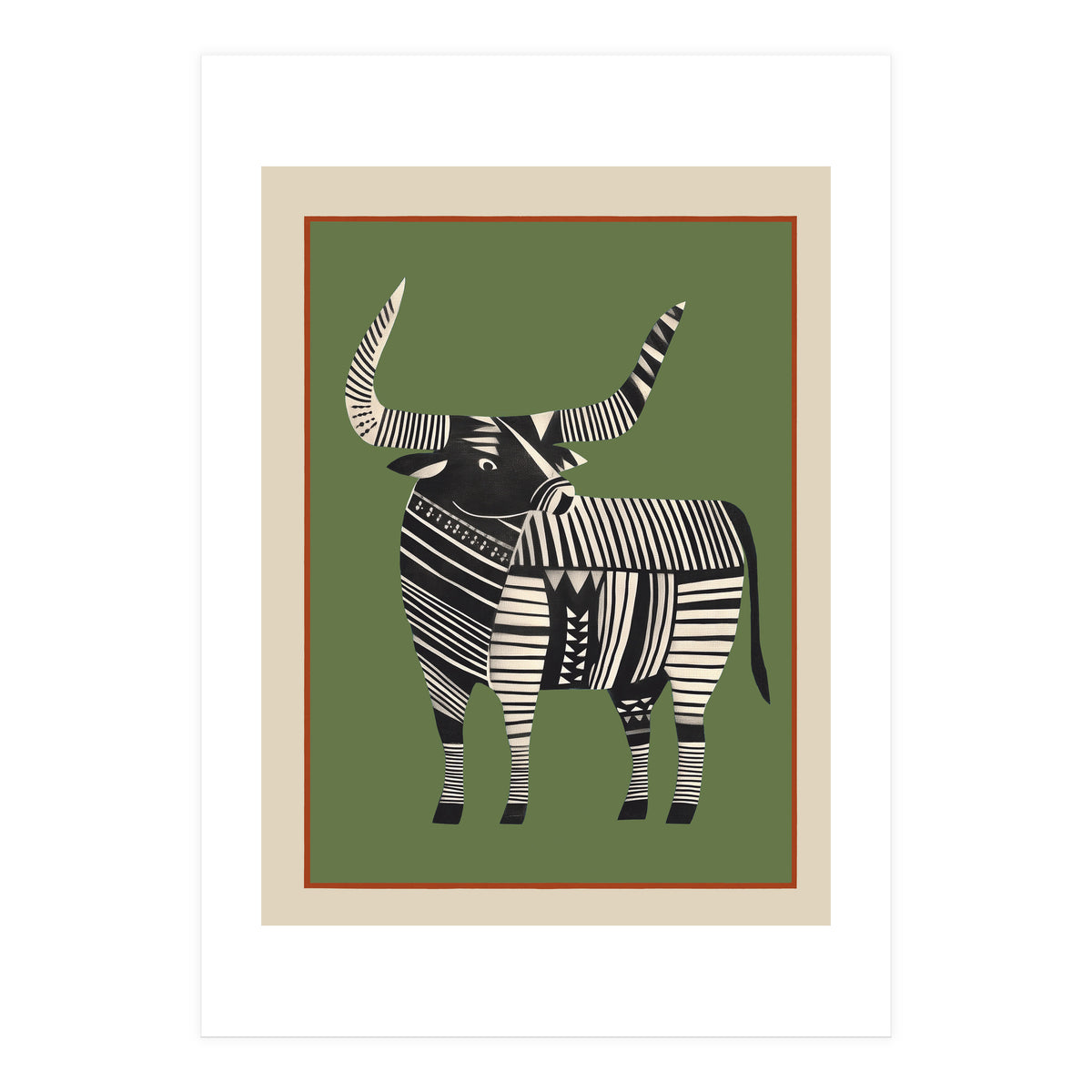 Striped Bull (Print Only)