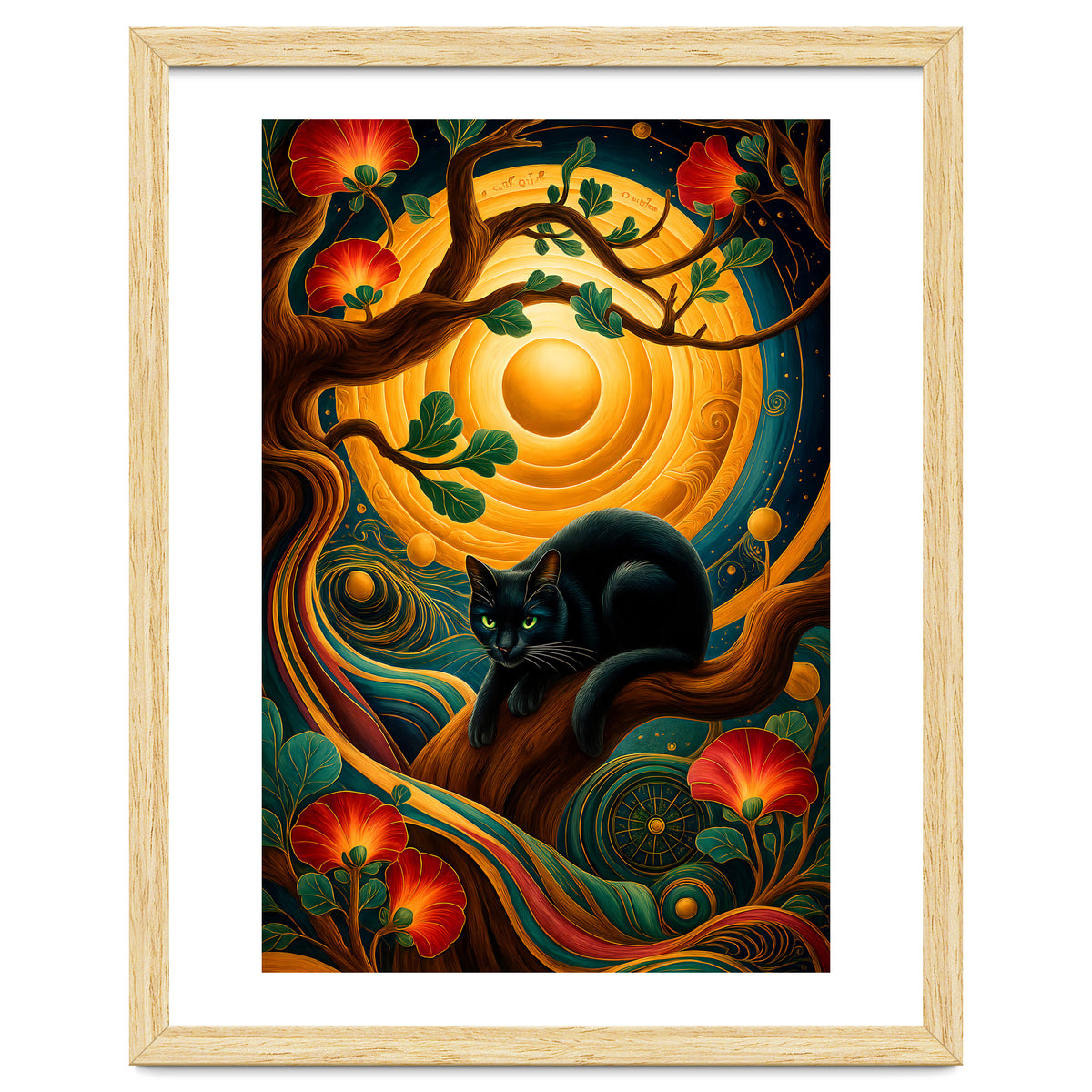 Black Cat Retro Contemporer