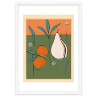 Abstract Pear And Orange Art