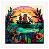 Folk Sunset Sailing Ship thumbnail