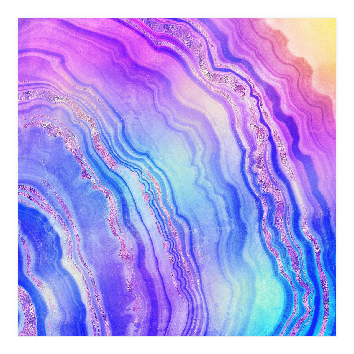 Neon Agate Texture 07 (Print Only)