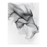 Abstract Black And White Flowing Lines Forming Organic Shapes And Forms (Print Only) thumbnail