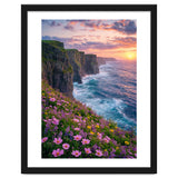 Coastal Sunset Wildflowers: Dramatic Ocean Cliffs and Floral Meadow thumbnail