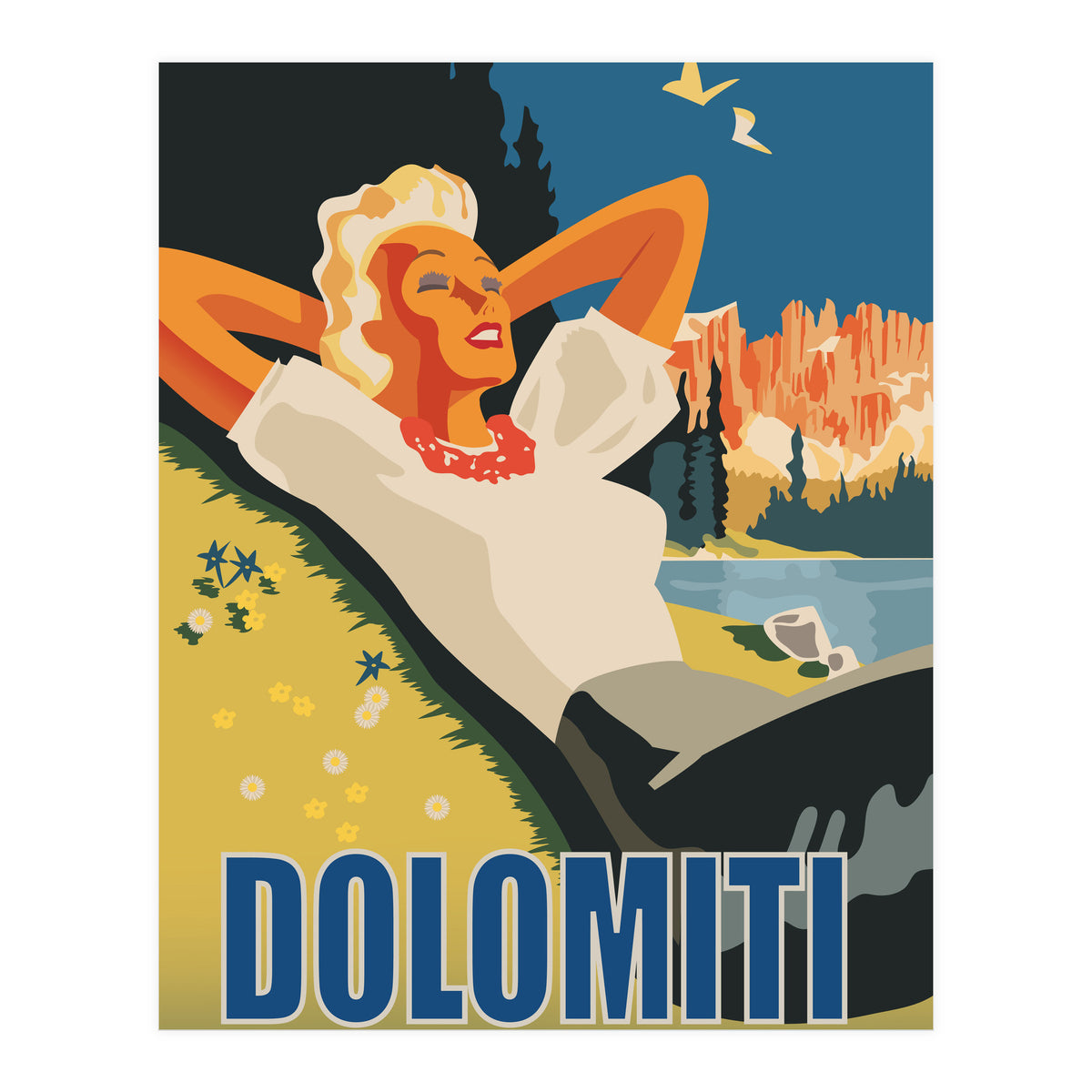 Dolomiti Sunbath (Print Only)