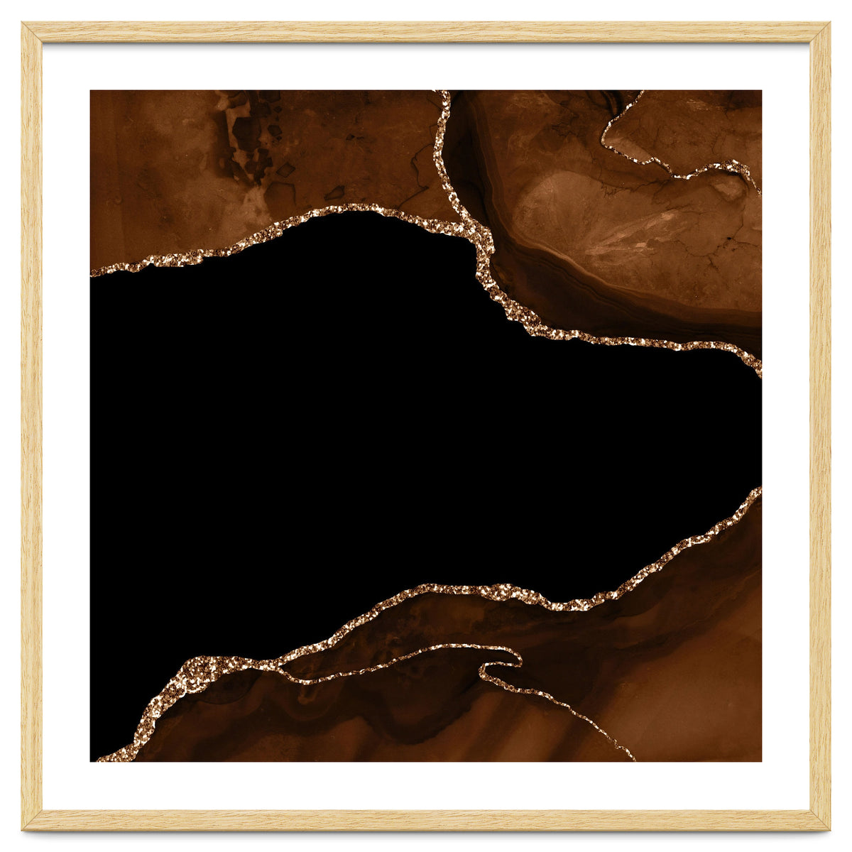 Brown & Gold Agate Texture 04