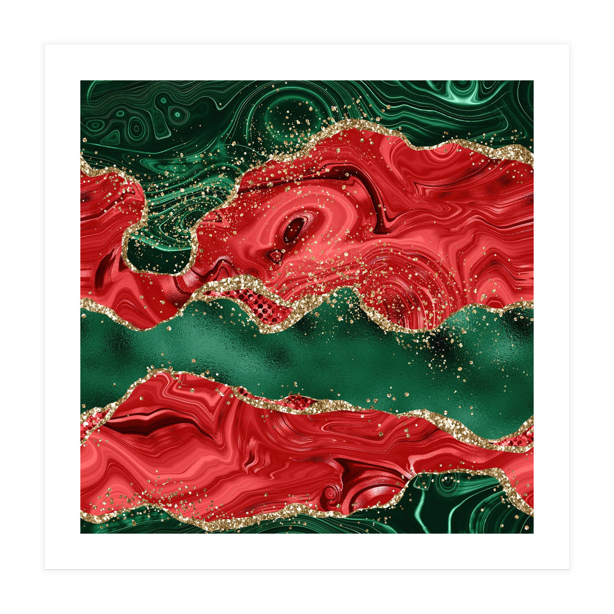 Christmas Glitter Agate Texture 01 (Print Only)