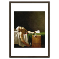 Jean Paul Marat, dead in his bathtub, assassinated by Charlotte Corday in 1793. JACQUES LOUIS DAVID.