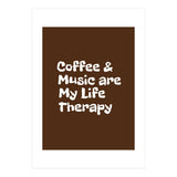 Coffee and books are my life therapy (Print Only) thumbnail