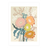 Springtime Daisies Earthy Tones (Print Only) thumbnail