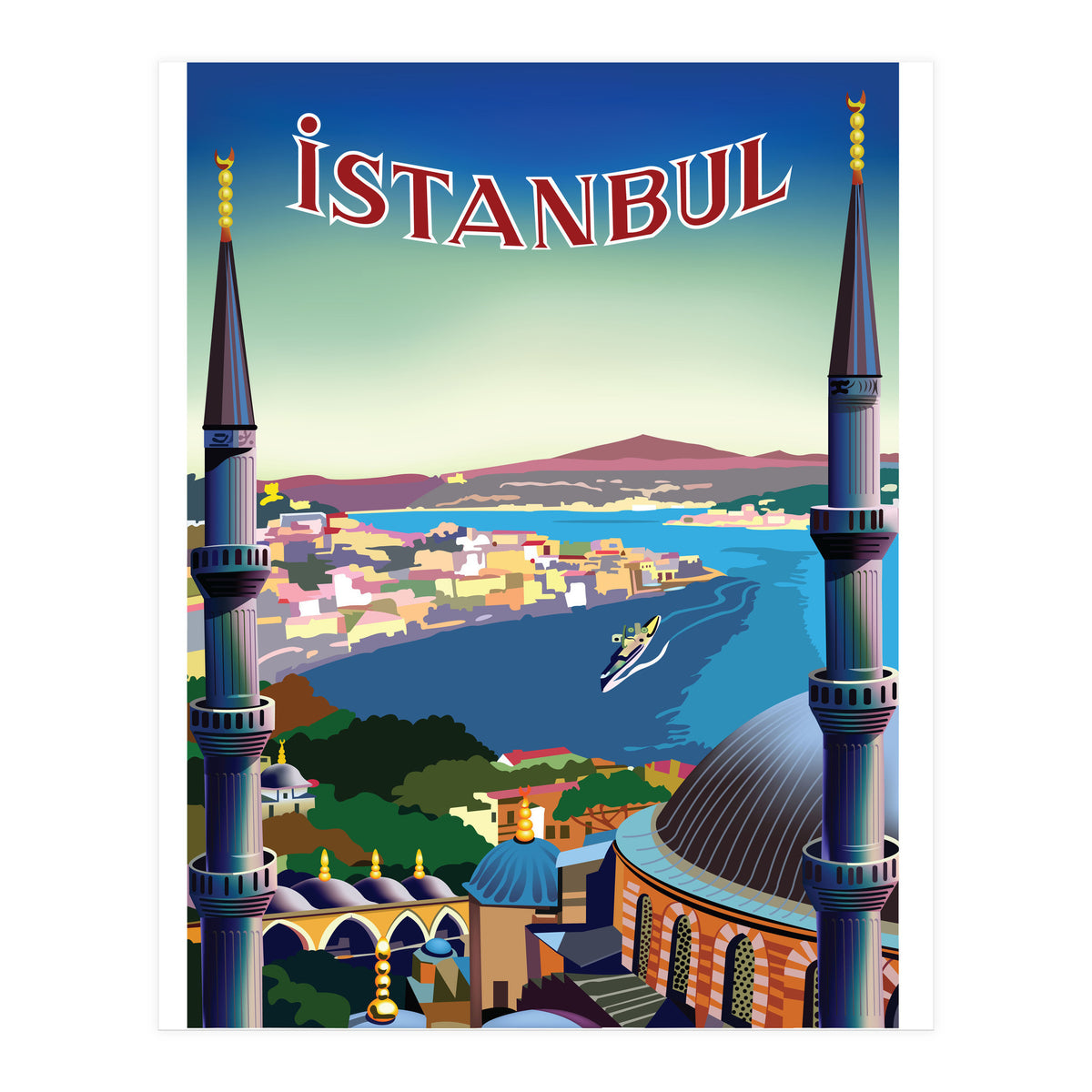 Istanbul, Turkey, Aerial View (Print Only)