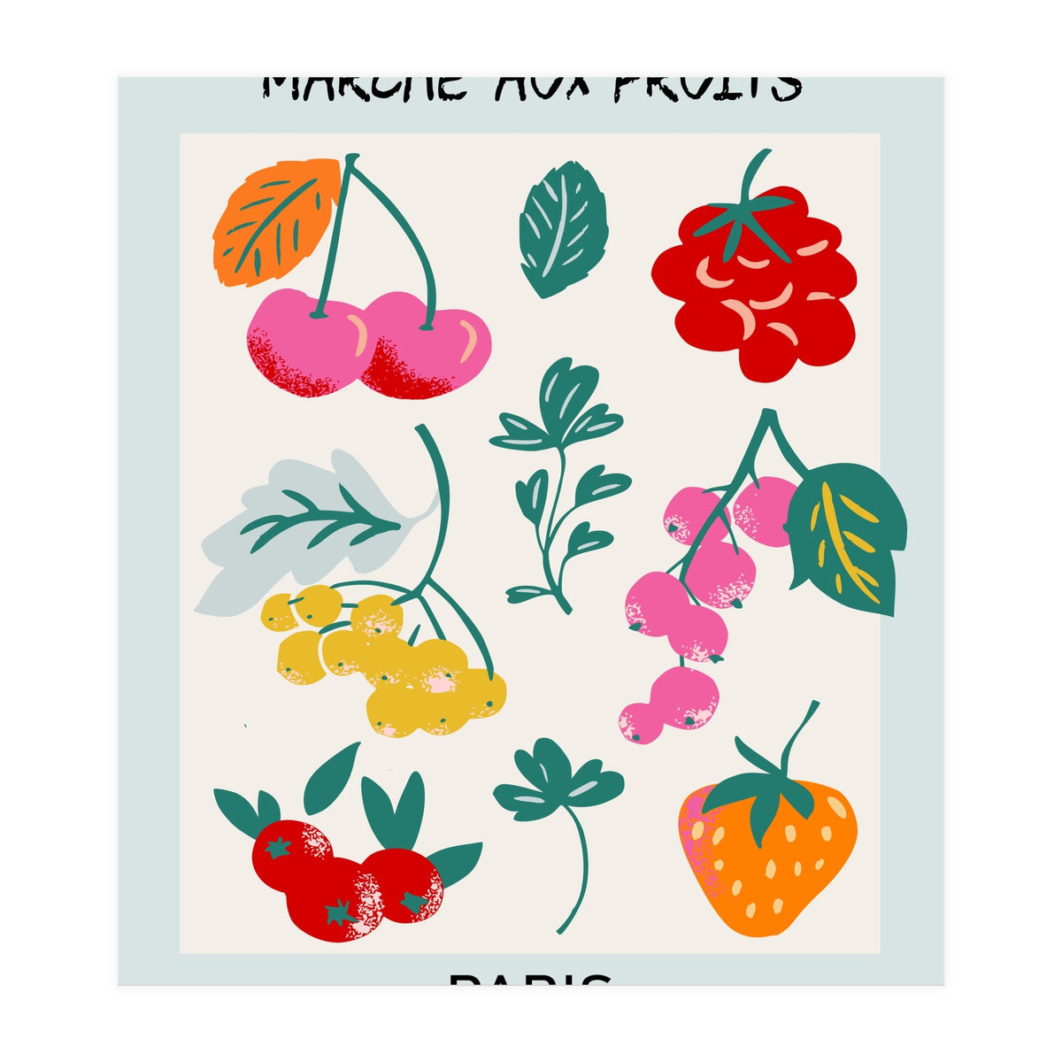 Fruit Market Paris (Print Only)