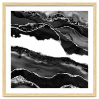 Black & Silver Agate Texture 06