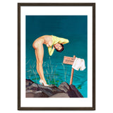 Sexy Pinup Girl With No Swimming Sign thumbnail