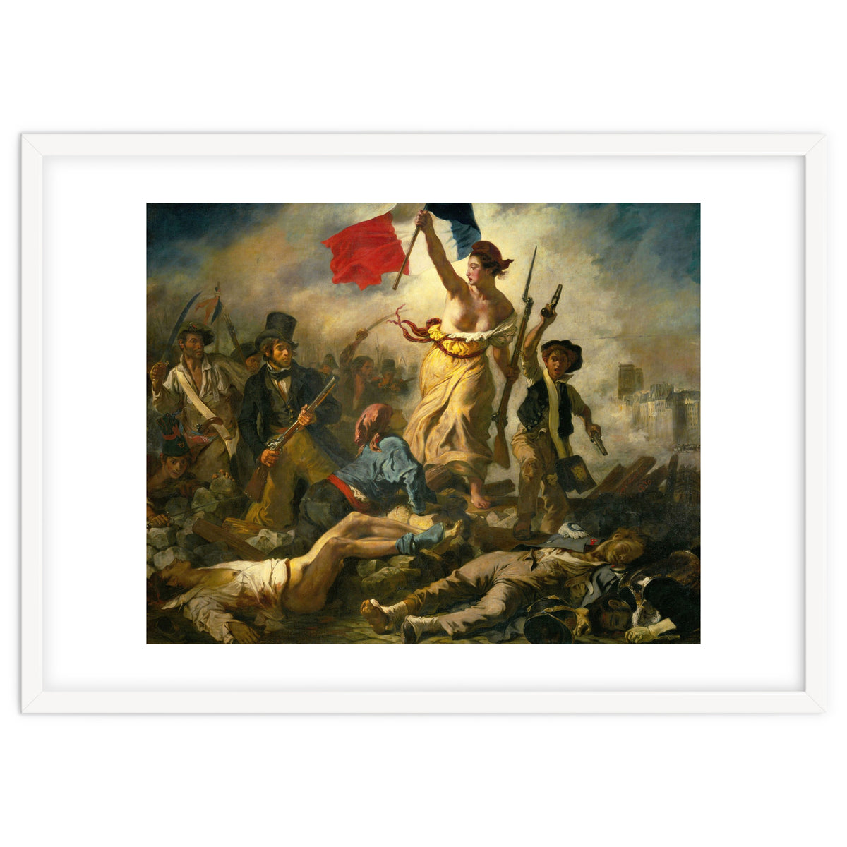 Eugène Delacroix / 'Liberty Leading the People', 1830, Oil on canvas, 260 x 325 cm. Eugne Delacroix.